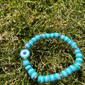 Blue eyeball bracelet