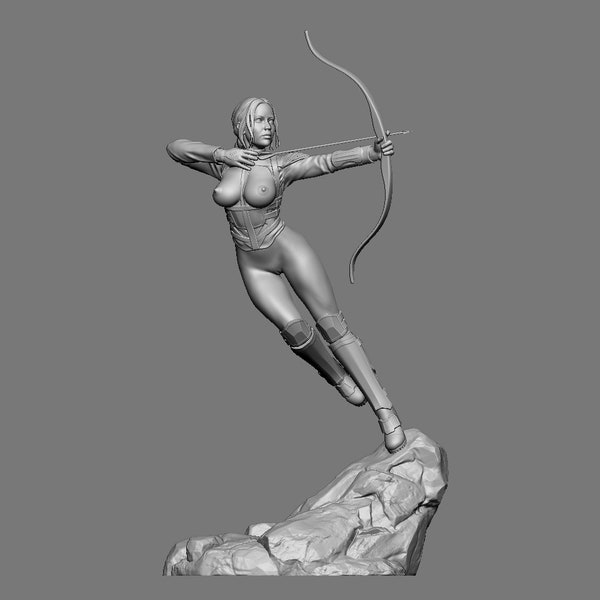 arrow_Girl_STL File, 3D Digital Printing STL File for 3D Printers, Movie Characters, Games, Figures, Diorama 3D