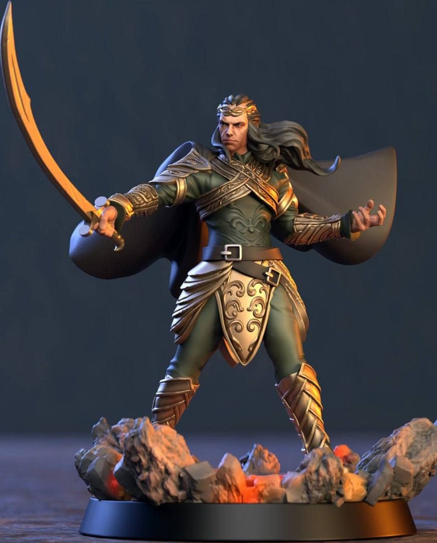 Elf_sword_bust_stl File, 3D Digital Printing STL File for 3D Printers ...