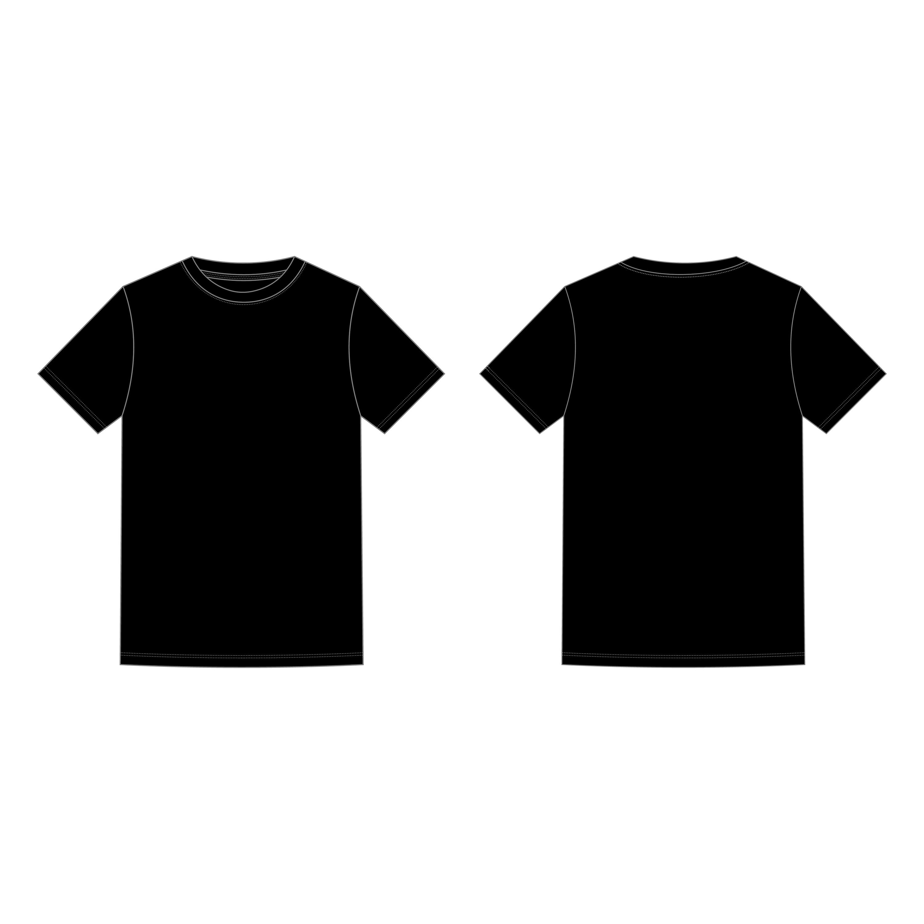 Techpack Layout Template of T-shirt - Etsy Canada