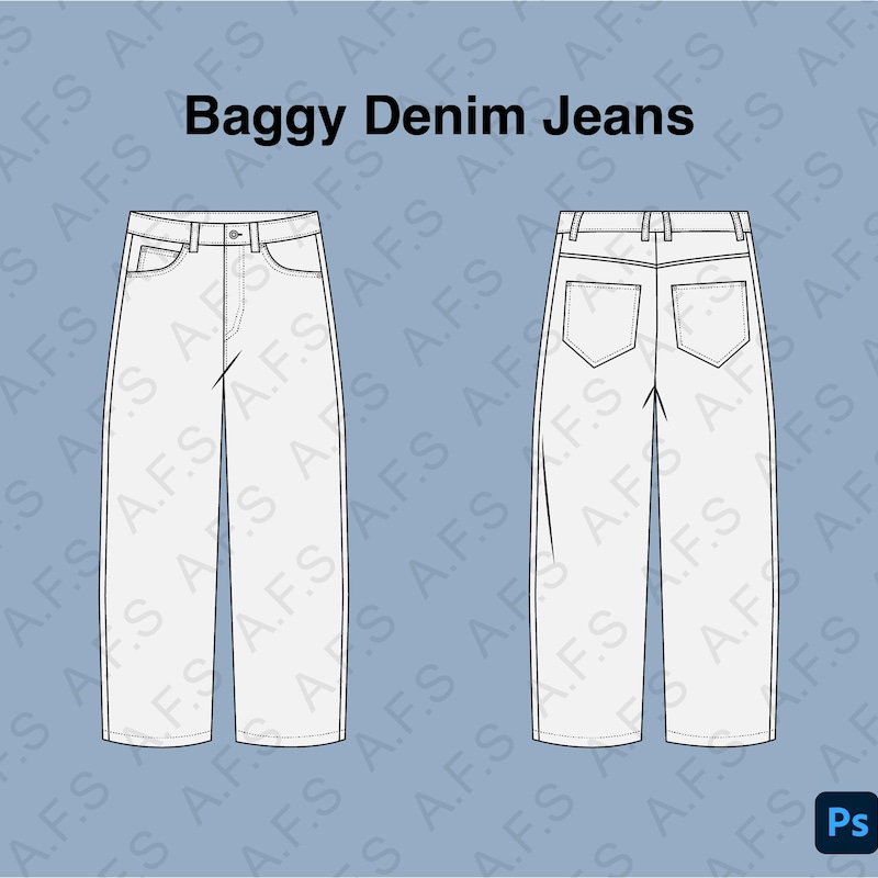 Baggy Jeans Pattern Etsy