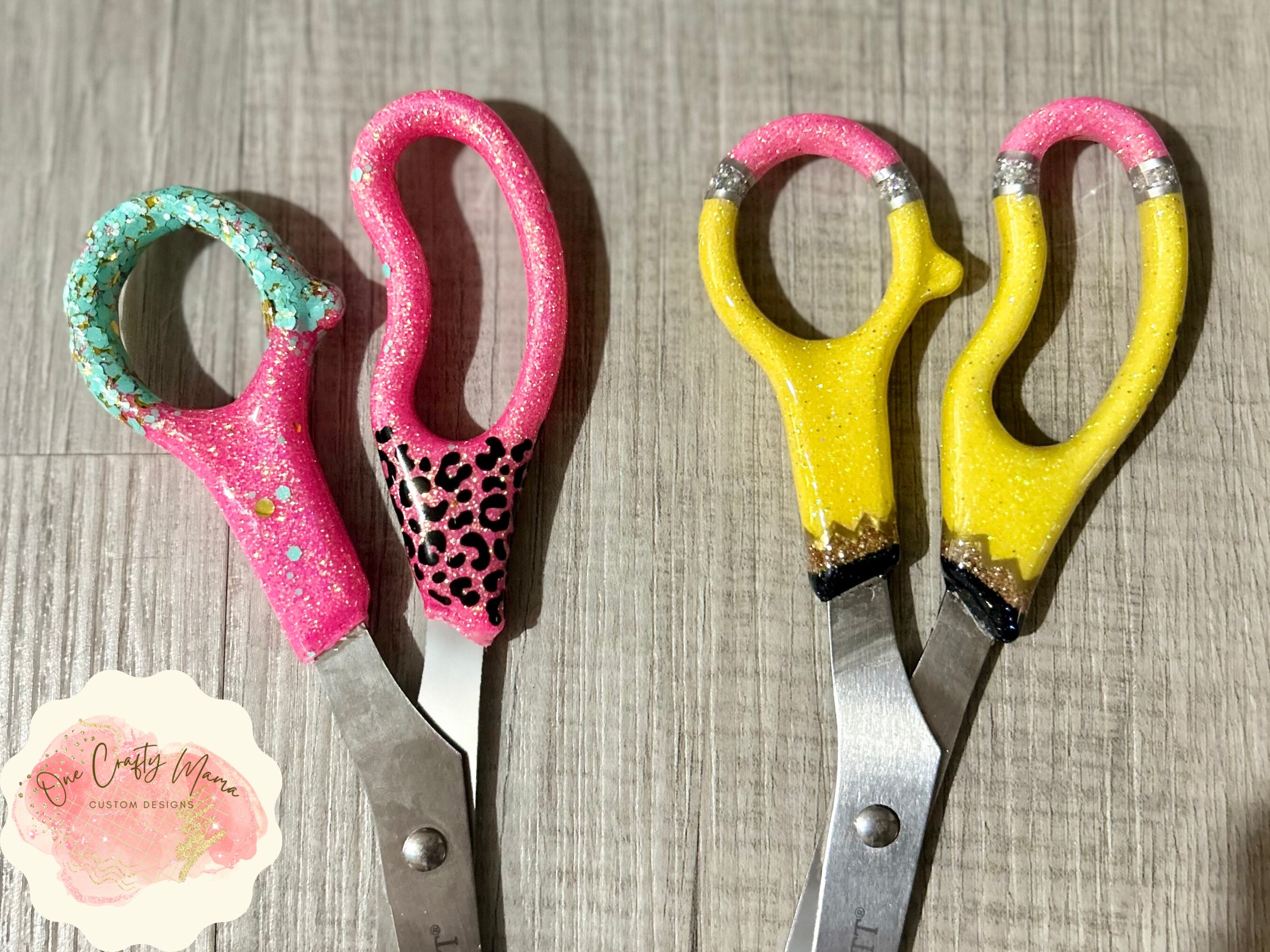 Teacher Gifts Glitter Epoxy Scissors Pencil Scissors Glitter Pencil
