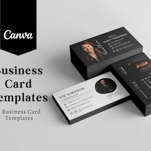 3 Luxus-Immobilien Visitenkarten Templates für Canva | Vorlagen für Grundbesitz | Luxus Makler Canva Vorlagen | Visitenkarten Vorlagen