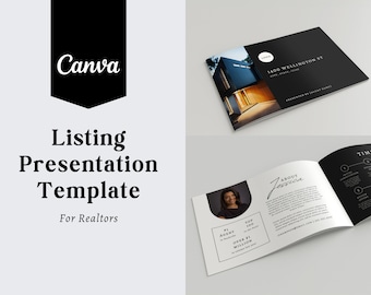 Luxury Listing Presentation Template for Real Estate | Realtor Marketing | Canva Templates | Editable Template