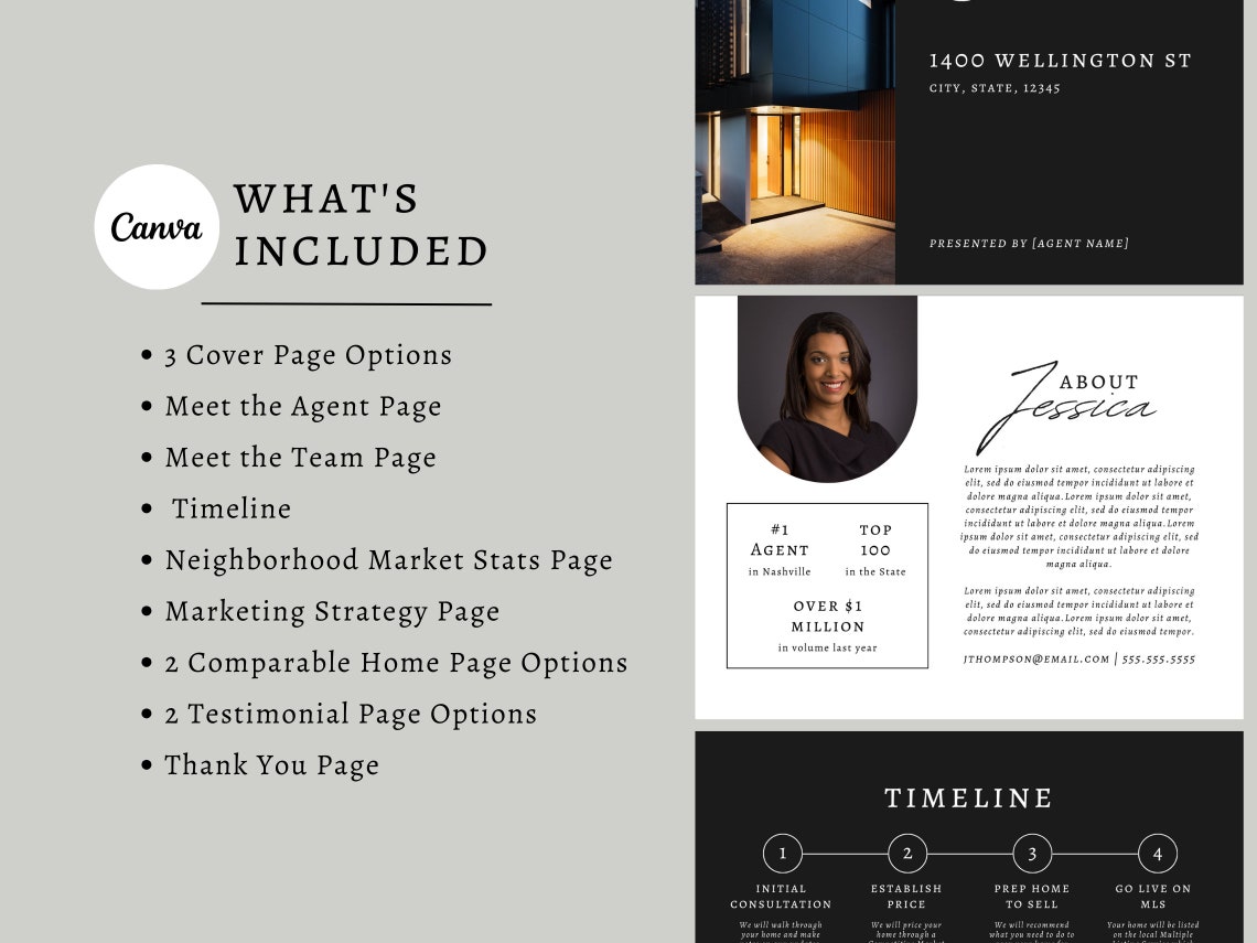 Luxury Listing Presentation Template for Real Estate | Realtor ...