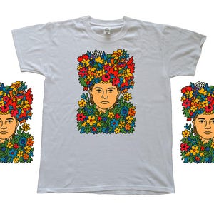 Midsommar Blumen T-Shirt | Kinoliebhaber | Film Geschenk | Horrorfilm Geschenk | Minimalistisches Design Tshirt | a24 tshirt