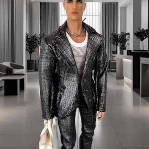 Handmade 2 piece outfit (trousers and matching jacket) for 13”” Integrity Monarch Homme or Nu Face male doll