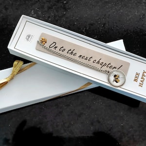 Retirement Bookmark, Birthday Bookmark, Graduation Bookmark, Bee Bookmark, On to the Next Chapter Bookmark