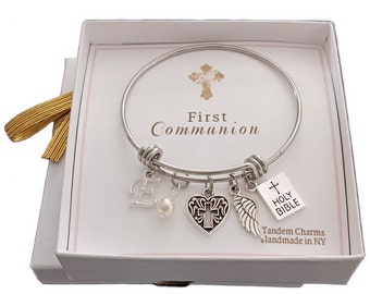 First Communion Bracelet, Communion Jewelry, First Communion Gift For Her, Holy First Communion Bracelet, First Communion Jewelry