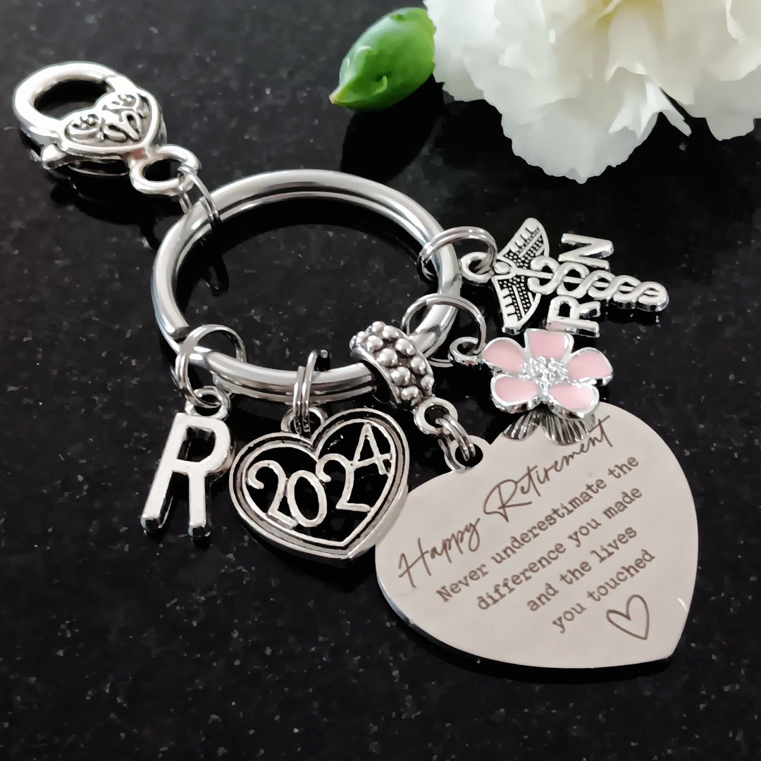 Nurse Retirement Keychain: Personalized RN or LPN Gift, Retirement Gift ...