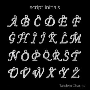 script initial letters a-z