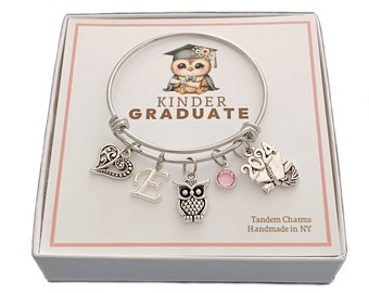 Kindergarten Graduation Bracelet, Kindergarten Graduation Gift for Her, Kindergarten Jewelry