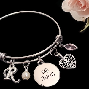 21st Birthday Gift, 21st Bday Bracelet, Birthday Jewelry
