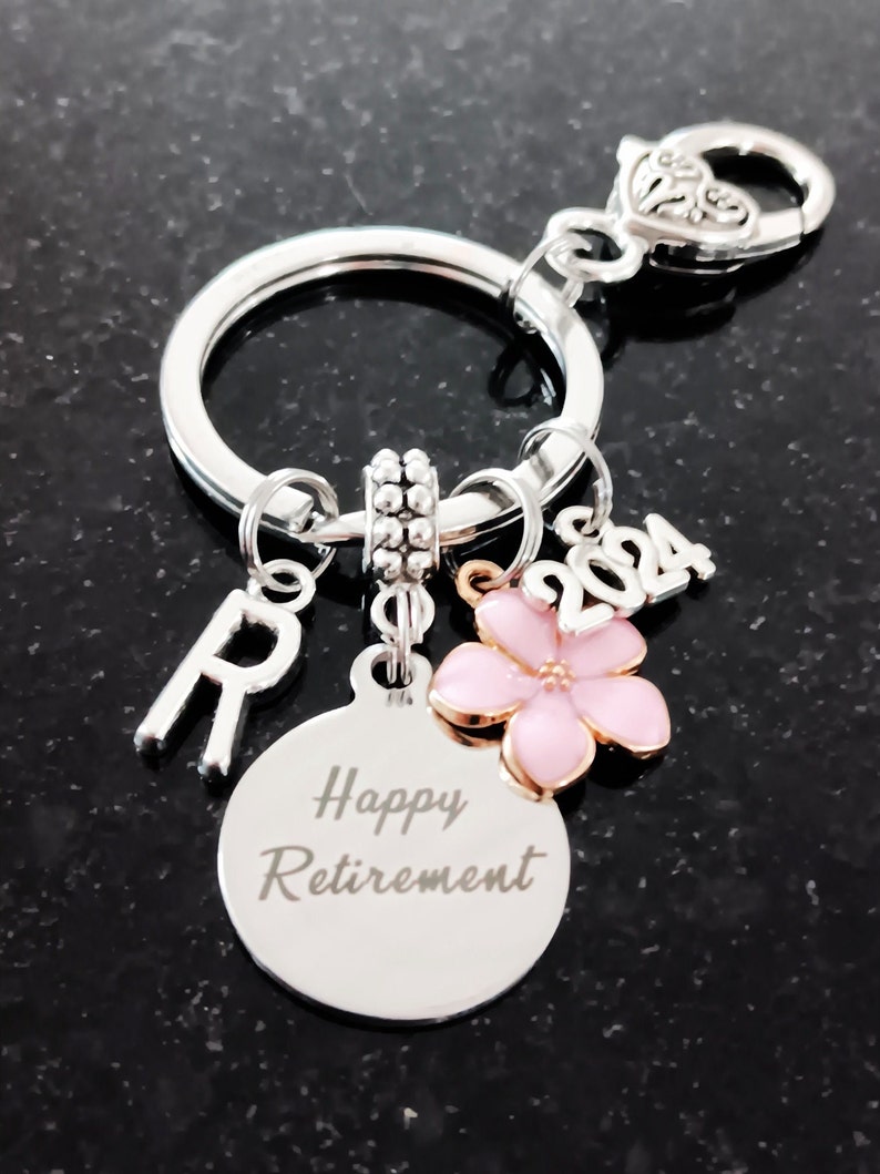 Retirement Keychain, Retirement Gift for Her, Retirement Coworker Gift