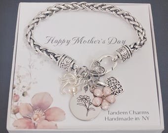 Mom Bracelet, Mom Jewelry, Gift for Mother