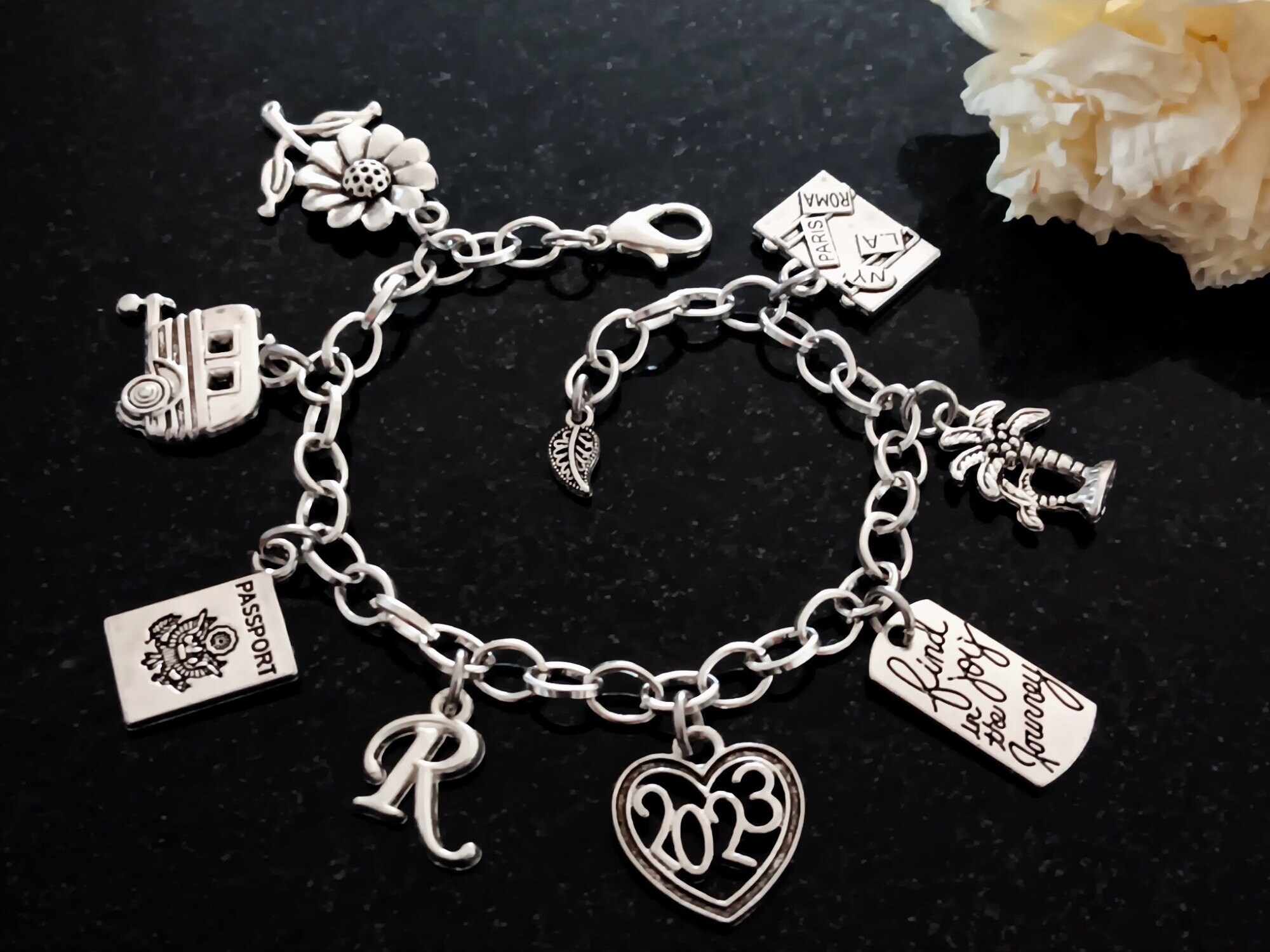 Retirement Bracelet, Retiring Bracelet, Retirement Jewelry, Retired Bracelet, Personalized Retirement Bracelet