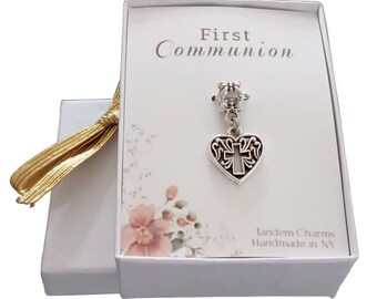 First Communion Charm, First Communion Jewelry, Holy First Communion Charm, First Communion Gift for Girl, First Communion Gift for Her