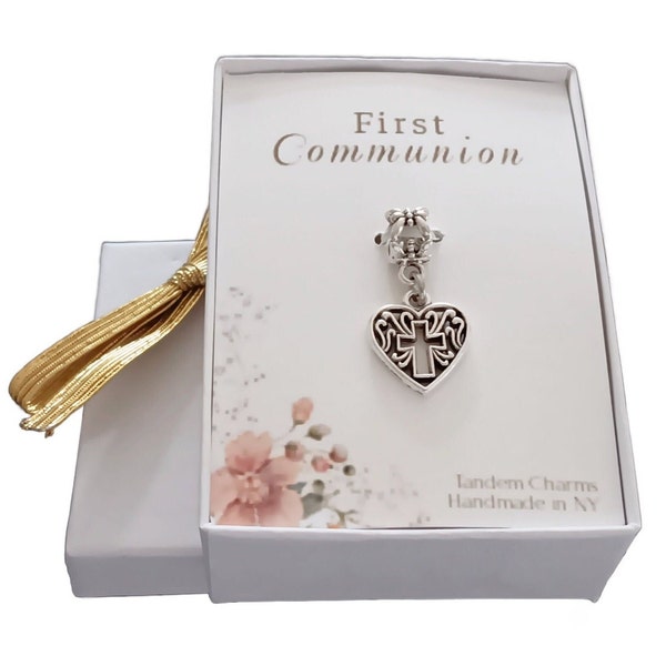 First Communion Charm, First Communion Jewelry, Holy First Communion Charm, First Communion Gift for Girl, First Communion Gift for Her