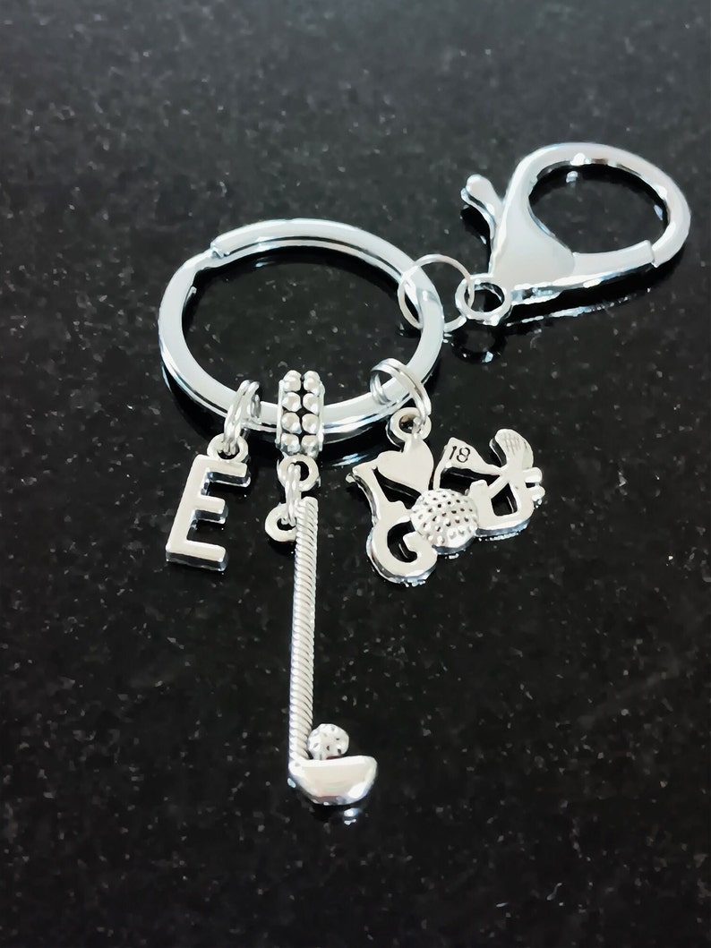 Golf Key Chain, Golf Keychain, Personalized Golf Keychain, Golfing Gift