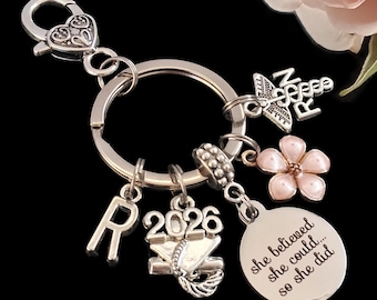 Personalized Nurse Graduation Keychain: RN, LPN, BSN Gift