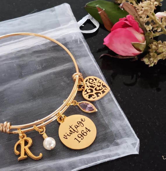 60th Birthday Gift for Her, 60th Bracelet, Birthstone Bracelet