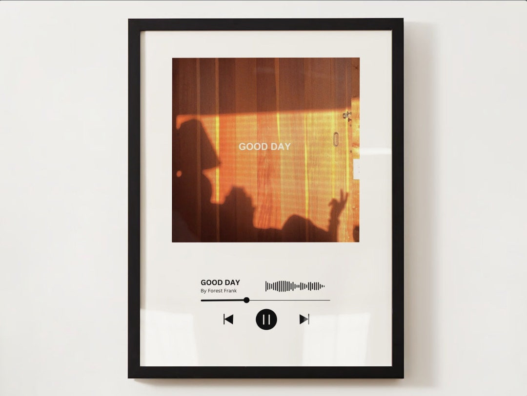 Good Day by Forrest Frank, Spotify Cover Wall Art, Christain Home Decor