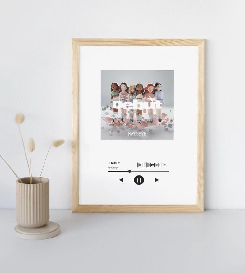 UJBVCX Set 6 Poster Katseye – Collage Musicale Per Parete, 20x25 Cm, Decorazione Camera