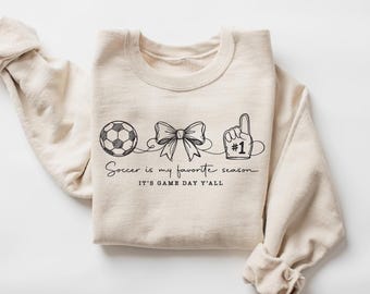 Soccer Mom Sweatshirt, Game Day Fan Outfit, 2026 Summer Football Tee