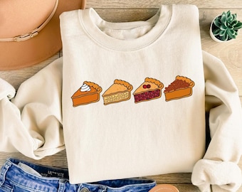 Pumpkin Pie Sweatshirt : Thanksgiving Gift, Womens Fall Shirt