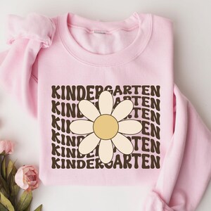 Cute Kindergarten Sweatshirt, Cute Teachers Gift, Kindergarten Teacher Sweatshirt, Back To School, School Elementary, Teacher Appreciation