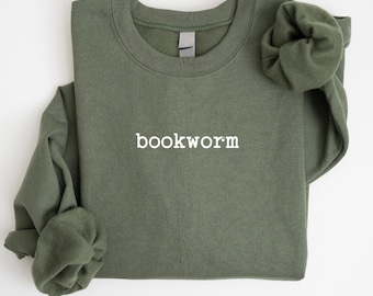 Retro Bookworm Sweatshirt, Teacher Sweatshirt, Book Lover Shirt, Teacher Appreciation Gift, Gift For Book Lover, Back To School Sweatshirt