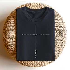 Christian Christmas Sweatshirt: Jesus Lover Gift, John 14 6 The Way The Truth The Life image 5