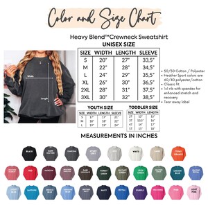 a women's crew neck sweatshirt with measurements
