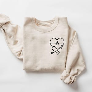 Custom Nurse Sweatshirt, Personalized Sweater, Nurse Pocket Sweatshirt, Nurse Life Hoodie, Nurse Sweatshirt, Custom Nurse Gift Sand