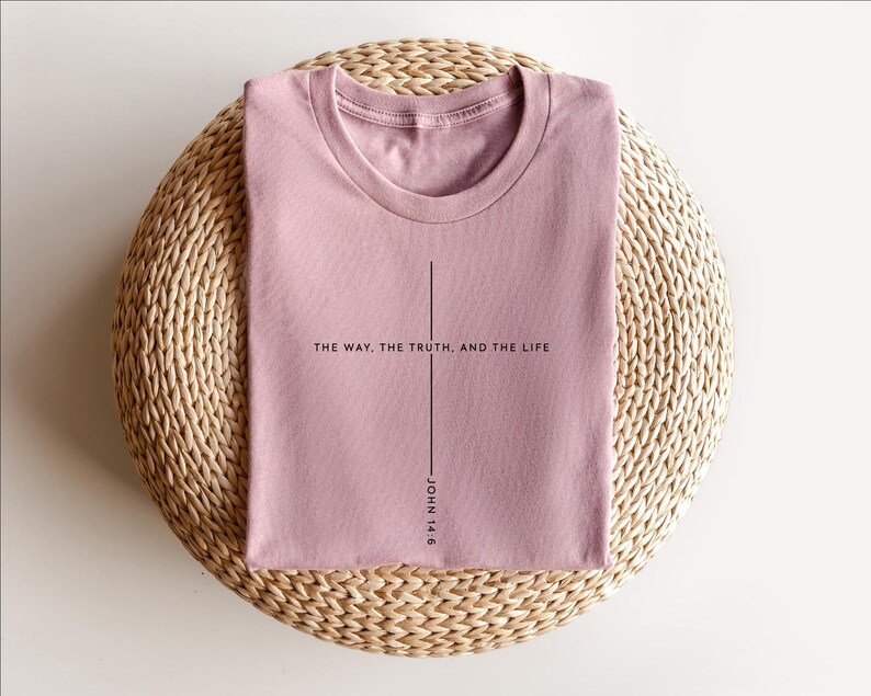 Christian Christmas Sweatshirt: Jesus Lover Gift, John 14 6 The Way The Truth The Life image 8