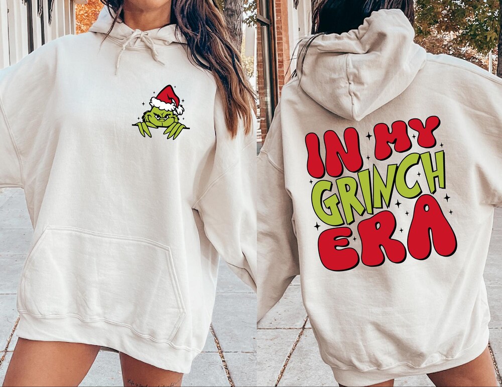 Holiday Sweatshirt In My Grinch Era Christmas Sweatshirt, The Grinch Christmas Sweatshirt, Grinchmas Sweatshirt, Womens Christmas Sweatshirt, Winter Sweatshirt Womens Christmas