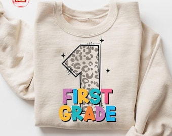 Custom First Grade Teacher Sweatshirt, Grade Level Teacher Sweatshirt, Second Grade Teacher, Gift For Teacher, Elementary School Shirt