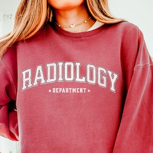 Radiology Technologist Comfort Colors Sweatshirt Rad Tech Xray Tech Crewneck Gift Rad Technologist Radiology Aesthetic Trendy Sweater