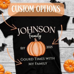Custom Family Pumpkin Patch Shirts | Matching Fall Outfits for Baby to Adult | Personalized Autumn Family T-shirts for Photos and Holidays