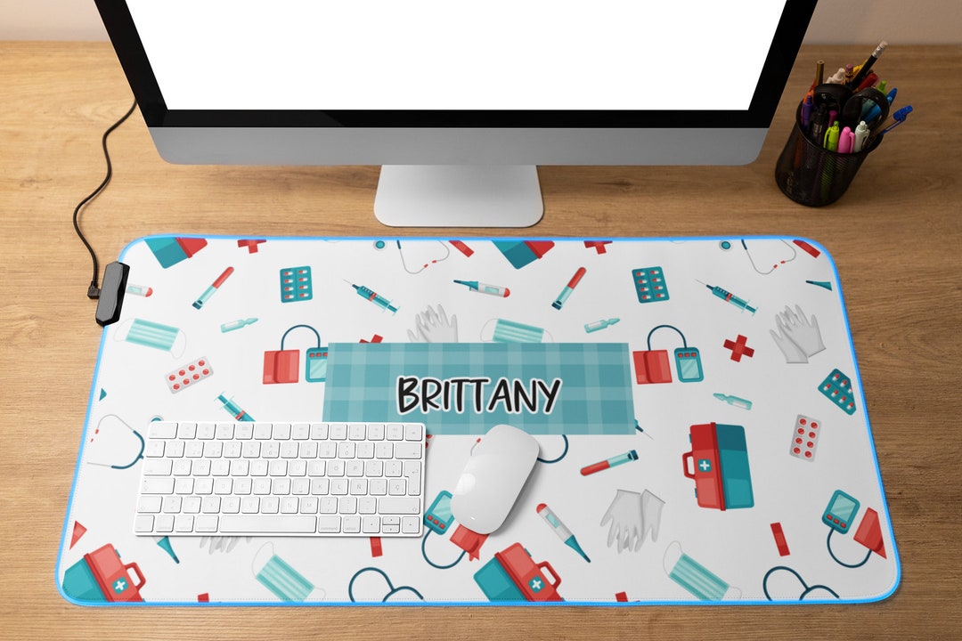 NURSE DESK MAT Custom Desk Mat Nurse Preceptor Gift Medical Desk Mat