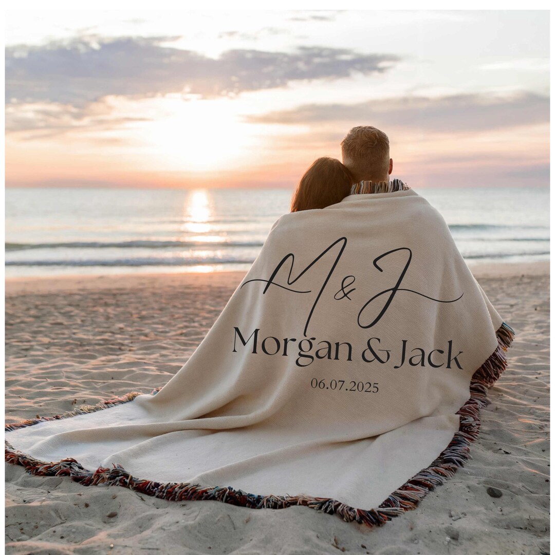 Personalized Anniversary Blanket Custom Wedding Throw Anniversary ...