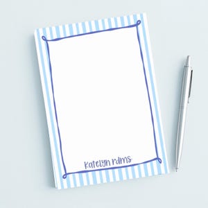 Personalized Notepad, Custom Monogram Initials Notepad, Teacher gifts, Co Worker Gift, To Do List, thank you note, Personalized Stationery