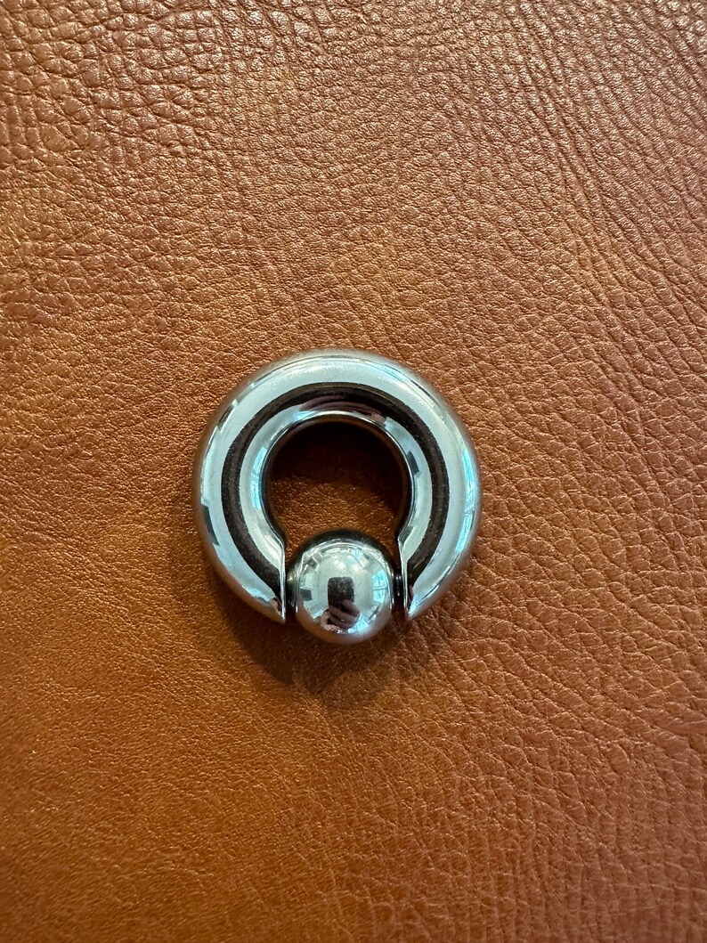 00g Prince Albert Captive Bead Ring Spring Action Large Gauge Prince