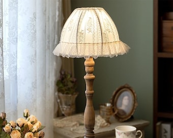 Handgefertigter Lampenschirm mit Fransen-viktorianischer Lampenschirm Nur-Luxus Decken Pendent-Custom Lampenschirm-Vintage Style Lampenschirm-Lampenschirm Für Tisch
