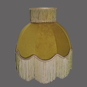 Handmade LampShade With Fringes-Victorian Lampshade Only-Lampshade with tassles-Luxury Ceiling Pendent-Vintage Style Lampshade-Lampshades
