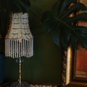 Handmade LampShade With Fringes-Victorian Lampshade Only-Luxury Ceiling Pendent-Custom LampShade-Vintage Style Lampshade-Lampshade For Table