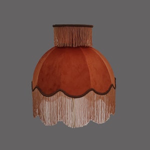 Handmade LampShade With Fringes-Victorian Lampshade Only-Lampshade with tassles-Luxury Ceiling Pendent-Vintage Style Lampshade-Lampshades