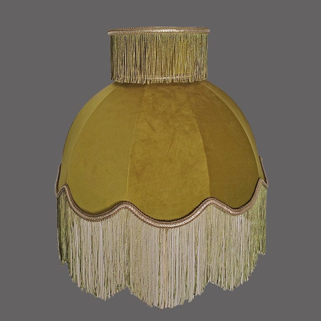 Handmade Lampshade With Fringesvictorian Lampshade Onlylampshade With