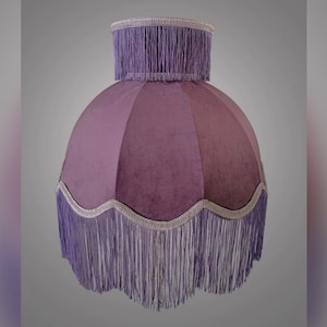 Handmade LampShade With Fringes-Victorian Lampshade Only-Lampshade with tassles-Luxury Ceiling Pendent-Vintage Style Lampshade-Lampshades