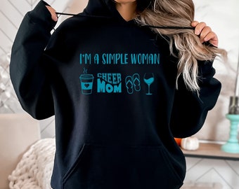 I'm A Simple Woman, Hoodie, Unisex, Adult Clothing, Popular right now, gift for her, gift, Tops & Tees, Gift for Mom, Mom Hoodie, Dad Gift,